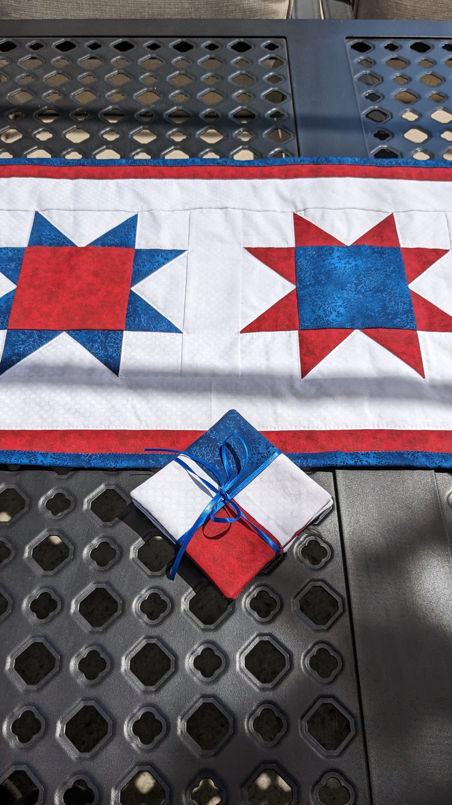 Red, White, and Blue Table Runner - Fourth of July, Patriotic