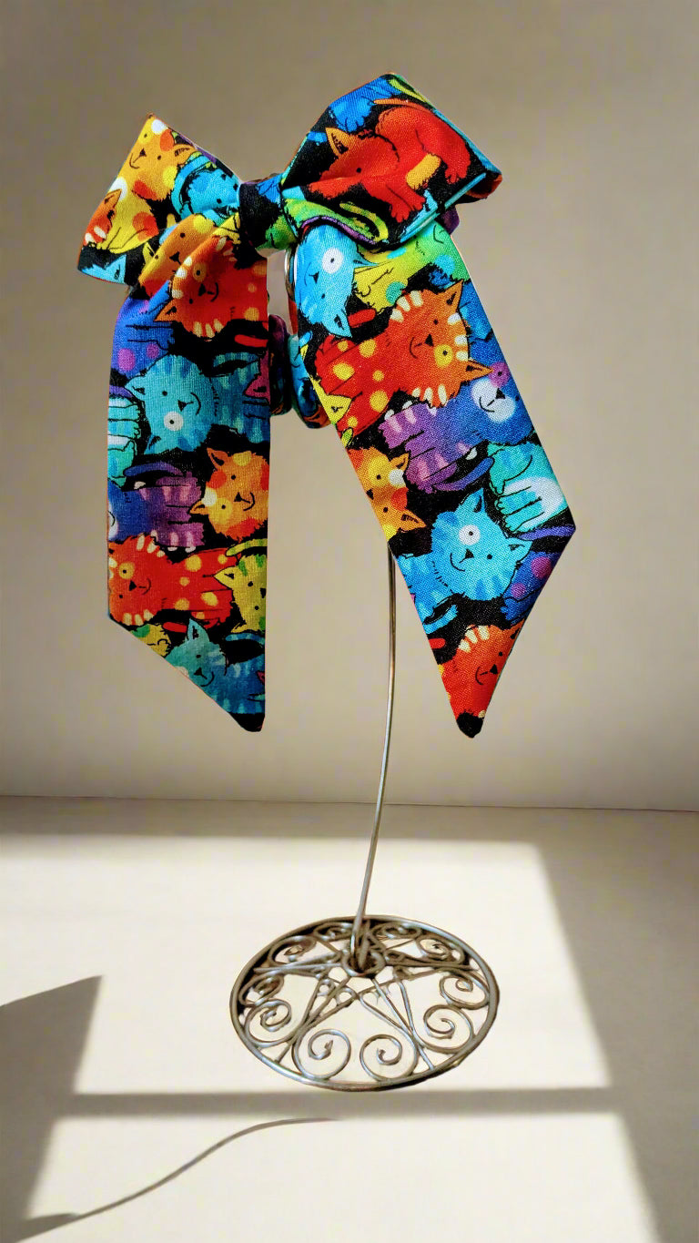 Cat themed scrunchies/hair ties
