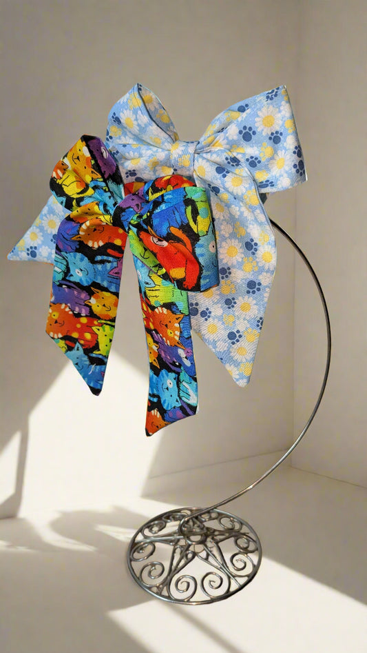 Cat themed scrunchies/hair ties