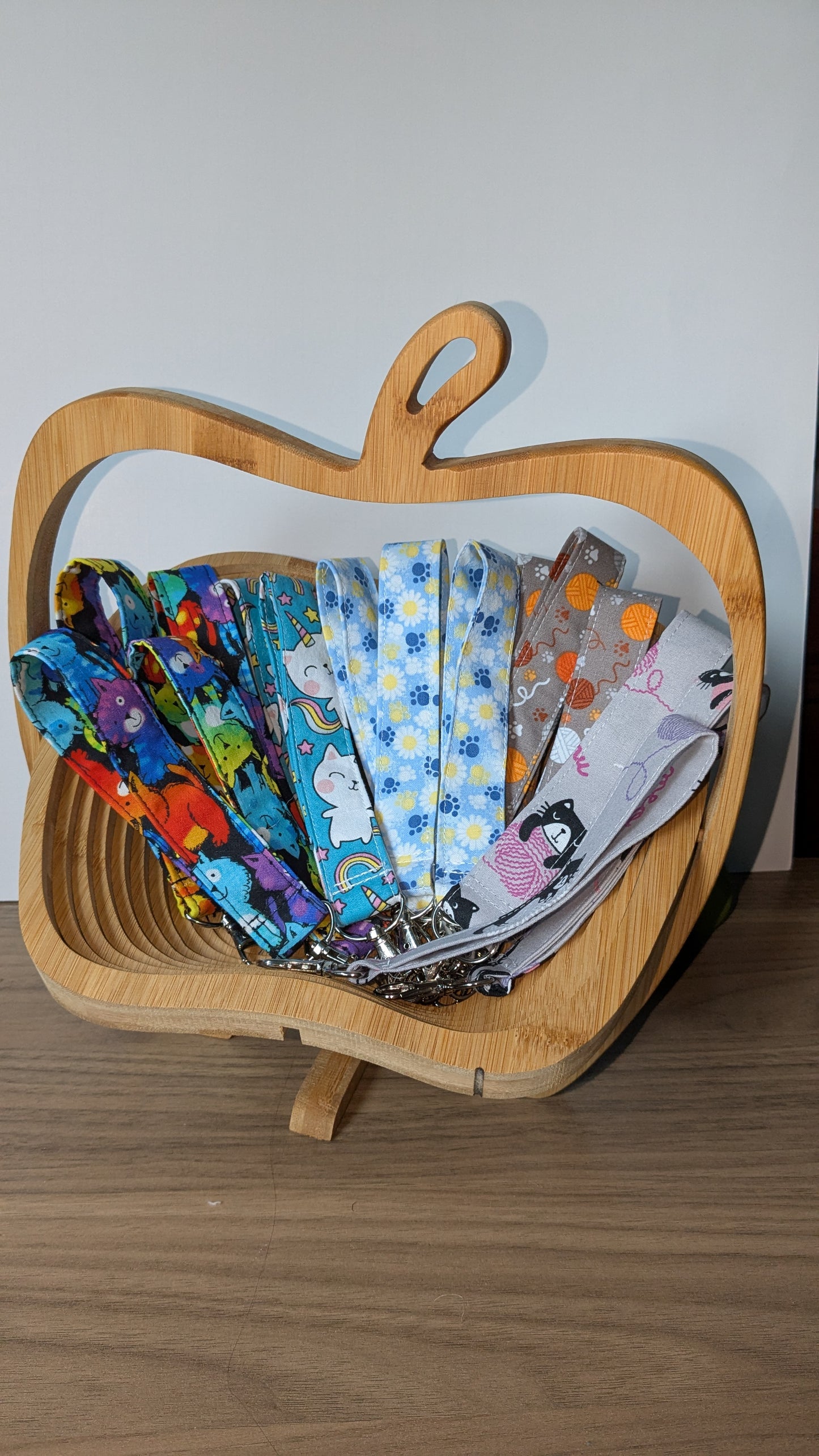 Cat themed wristlet/keychain/fob