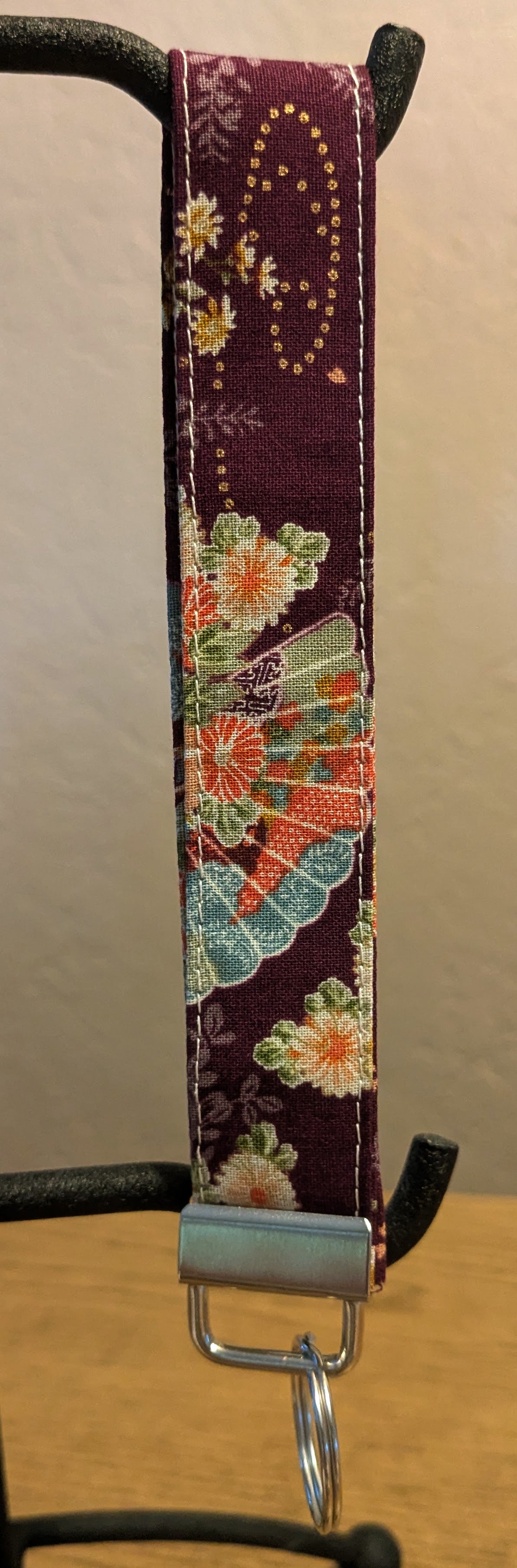 Floral wristlet/keychain/fob