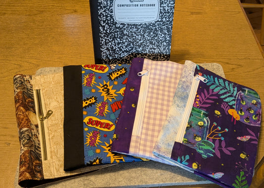 Composition notebook cover - fabric
