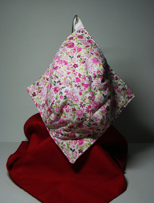 Bowl cozy - burgundy floral