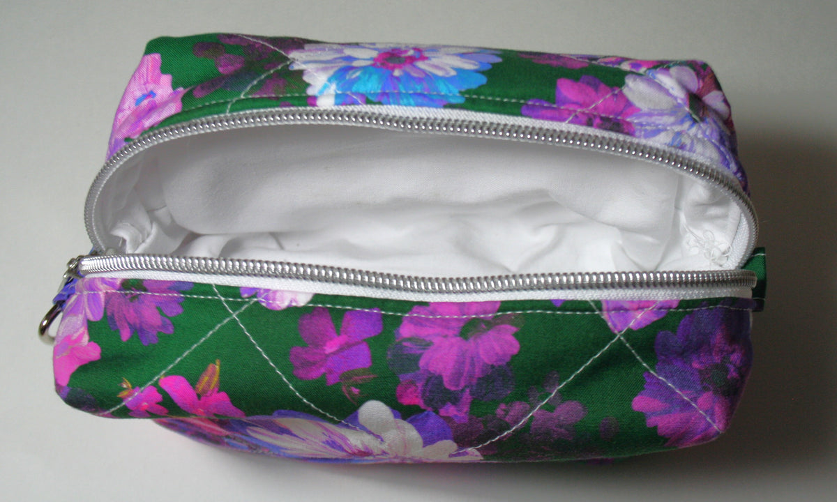 Floral boxy bag (small) - light blue
