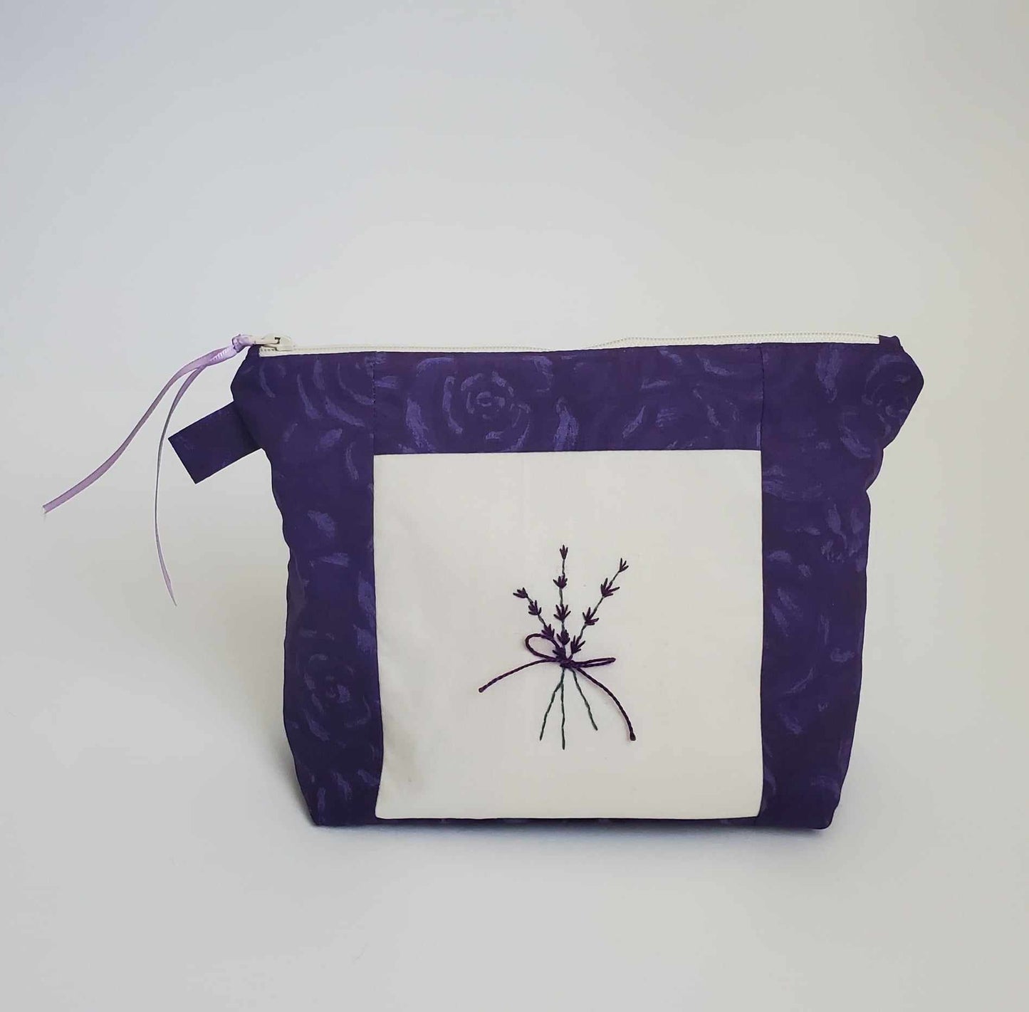 Hand Embroidered Zipper Pouch