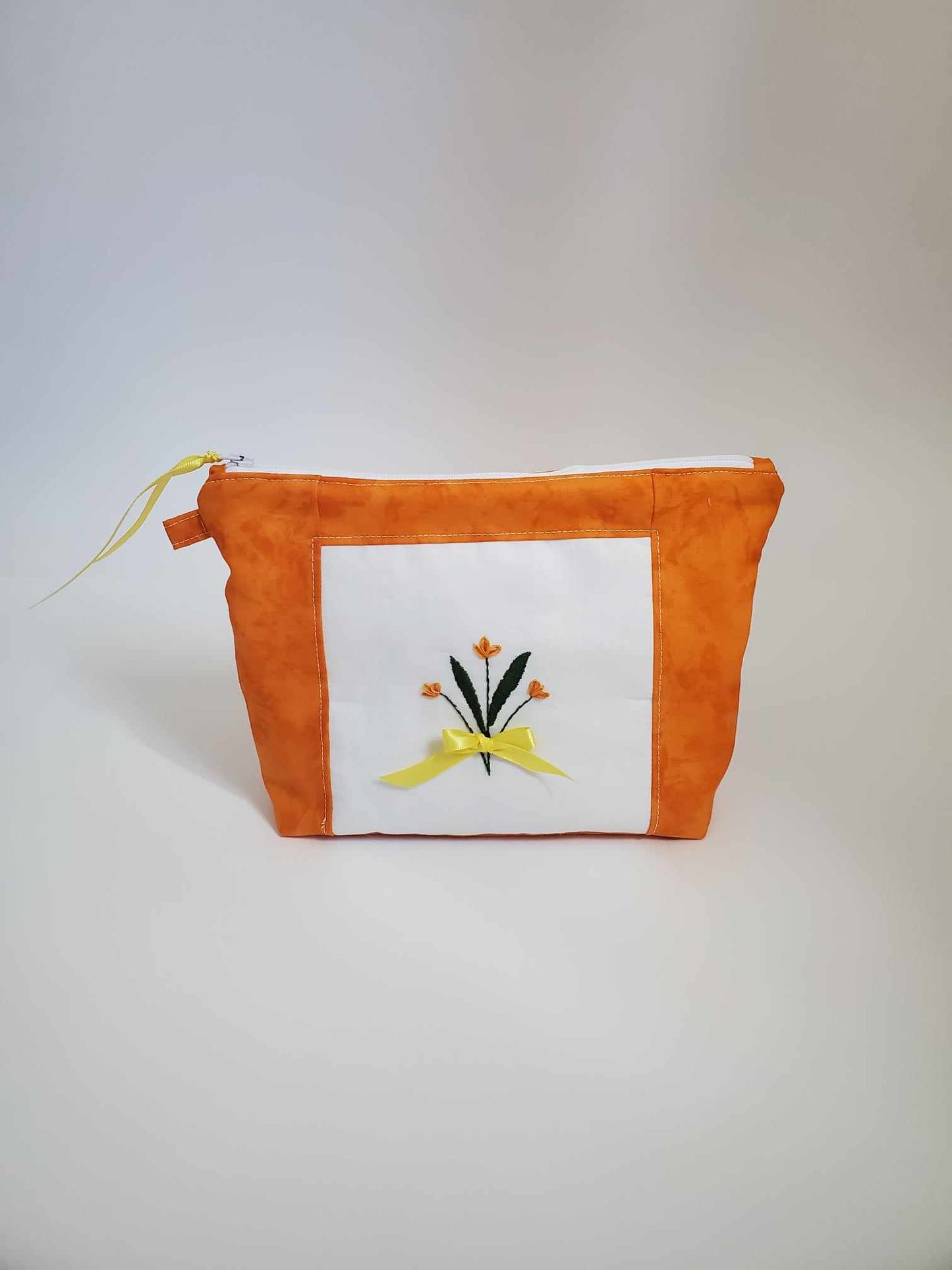 Hand Embroidered Zipper Pouch